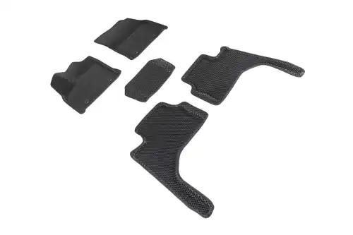Коврики в салон SEINTEX 96544 Toyota Land Cruiser 2021-н.в. 5 шт., черный