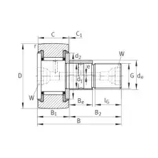 Опорный ролик KRE40-PP TECHNIX, шт