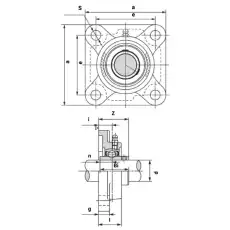 Подшипниковый узел UCF216 TECHNIX, шт