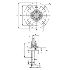 Подшипниковый узел UCFC210 TECHNIX, шт