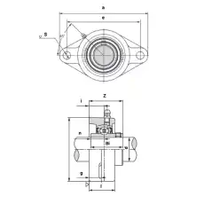 Подшипниковый узел UCFL210 TECHNIX, шт