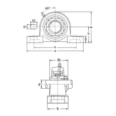Подшипниковый узел UKP213+H2313 TECHNIX, шт