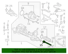 Рулевая тяга HONDA 53521TRTJ01