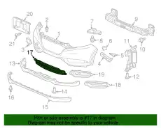 GRILLE,FR BUMPER 71103T7WA00 HONDA