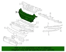 Решетка радиатора HONDA 71111TVAF00