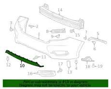 GARN,RR BUMPER LW 71502TBAA60 HONDA