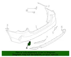 Решетка бампера BMW 51129854827
