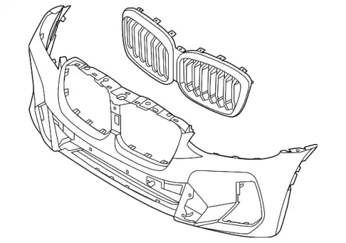 Решетка радиатора BMW 51135A1AC60