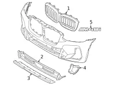 Решетка радиатора BMW 51 13 5 A36 BC9