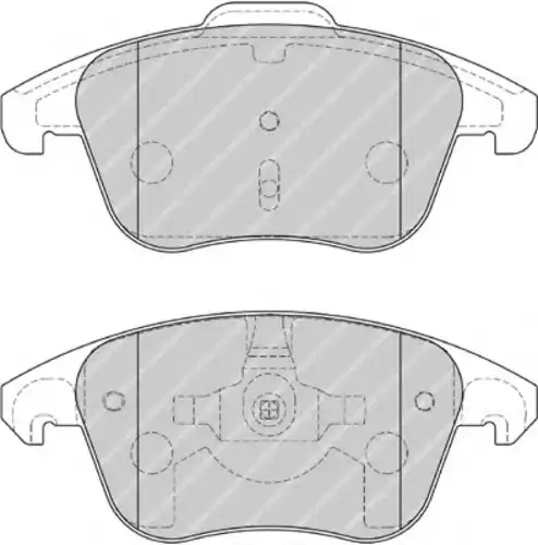 Тормозные колодки дисковые FERODO FSL1972