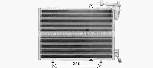 Радиатор кондиционера (конденсатор) AVA FD5673