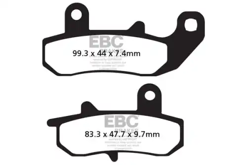 Тормозные колодки дисковые EBC FA157R