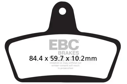 Тормозные колодки дисковые EBC FA623HH