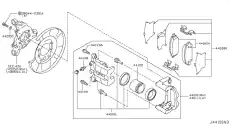 Тормозные колодки дисковые NISSAN D4060JL00A