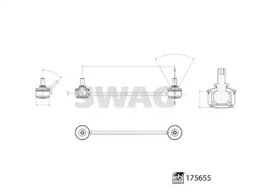 Тяга стабилизатора SWAG 33 10 3003