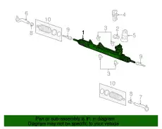 Рулевая рейка MB 163 460 05 25 80