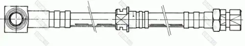 шланг тормозной перед. Opel 9001100 GIRLING