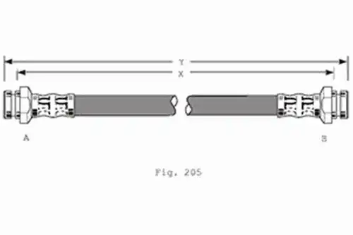 шланг тормозной задн. Mits 9001218 GIRLING