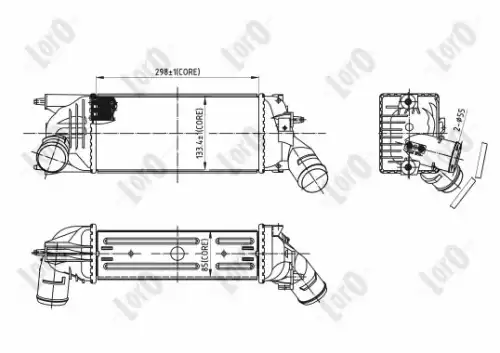 INTERCOOLER, CHARGER 009-018-0016 LORO