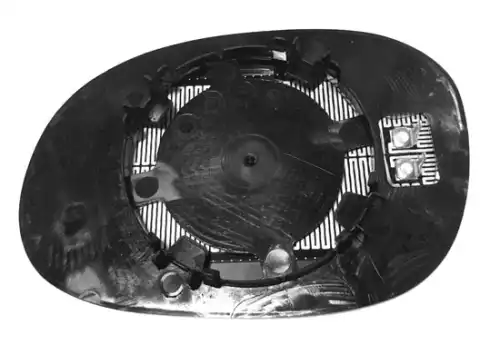 MIRROR GLASS, OUTSIDE MIRROR 2909G02 LORO