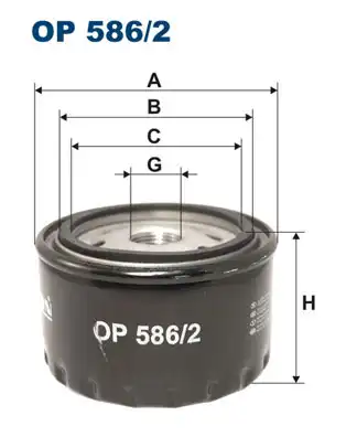 Фильтр масляный FILTRON OP 586