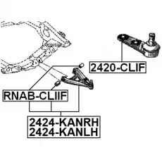 Рычаг подвески FEBEST 2424-KANRH