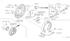 Тормозной барабан NISSAN 440101W610