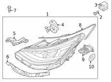 Screw - headlamp adjusting 9213924050 HYUNDAI