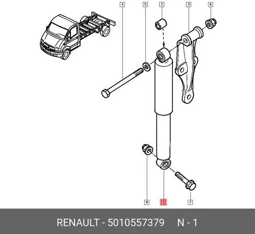 АМОРТИЗАТОР 5010557379 RENAULT