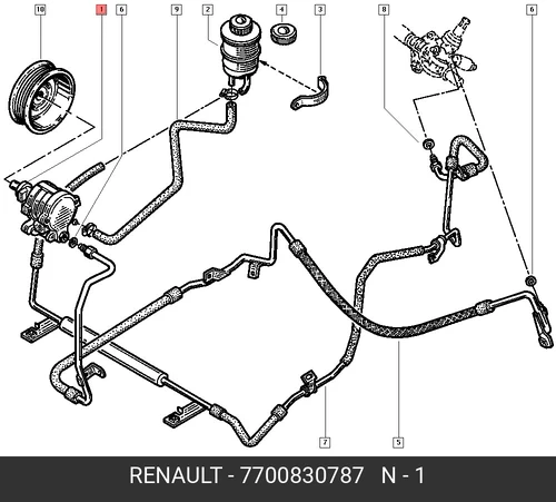 Насос гидроусилителя руля RENAULT 7700830787