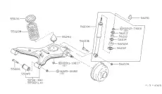 Рычаг подвески NISSAN 5550203A01