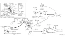 Nissan шланг тормозной CA33 4621032U11