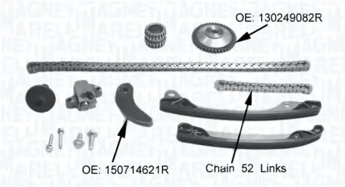 TIMING CHAIN KIT 341500001360 MAGNETI MARELLI