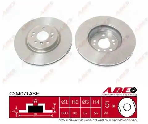 Тормозной диск ABE C3M071ABE-P