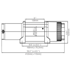 EWT4500A Лебёдка электрическая 12V Runva 4500A lbs