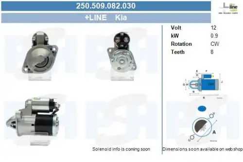 Стартер CV PSH 250.509.082.030