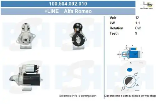 Стартер CV PSH 100.504.092.010