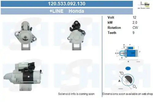 Стартер CV PSH 120.533.092.130