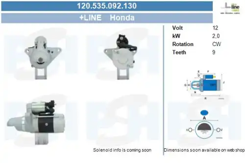 Стартер CV PSH 120.535.092.130