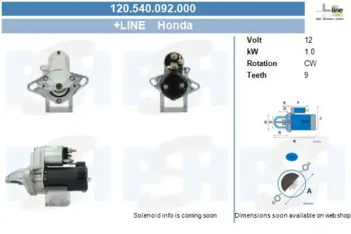 Стартер CV PSH 120.540.092.000