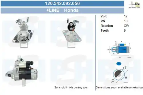 Стартер CV PSH 120.542.092.050