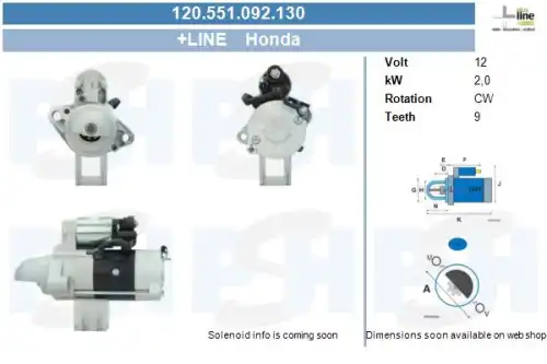 Стартер CV PSH 120.551.092.130