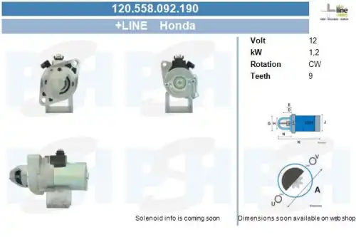 Стартер CV PSH 120.558.092.190