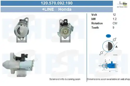Стартер CV PSH 120.570.092.190