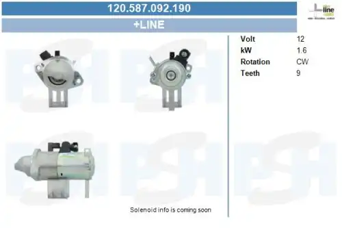 Стартер CV PSH 120.587.092.190