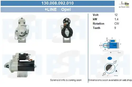 Стартер CV PSH 130.008.092.010