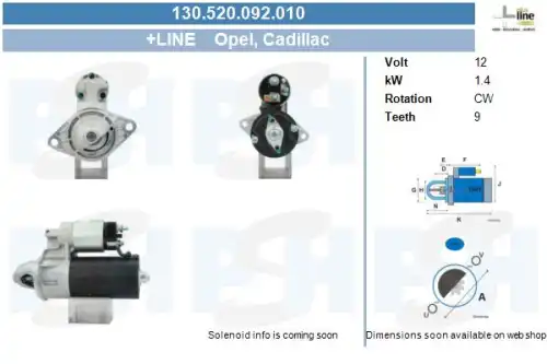 Стартер CV PSH 130.520.092.010