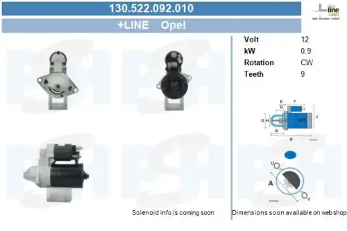 Стартер CV PSH 130.522.092.010
