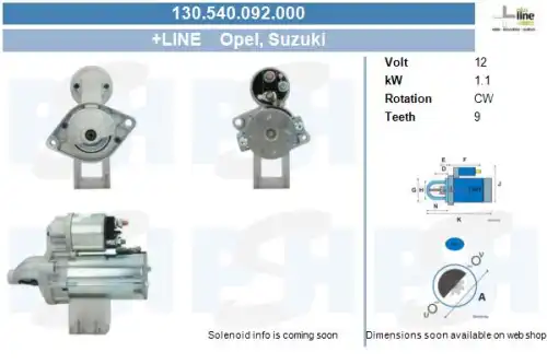Стартер CV PSH 130.540.092.000