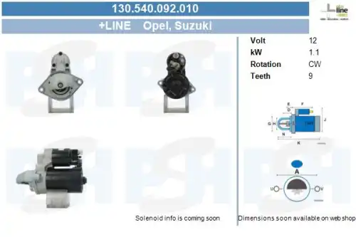 Стартер CV PSH 130.540.092.010